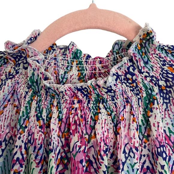 Sailor Abstract Modest Maxi Tiered Dress - Picture 3 of 9